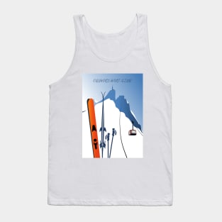 Chamonix Aiguille du Midi skis leewarddesign Tank Top